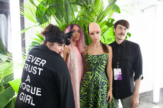 High & Low Alien Ponytails @NYFW for CZAR